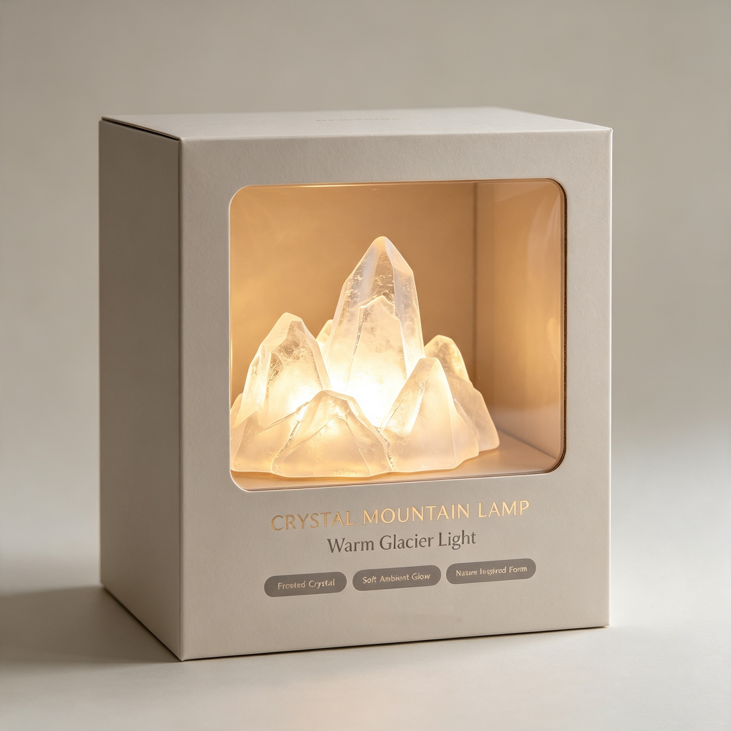 Ice‑Mountain Crystal Art LED Table Lamp