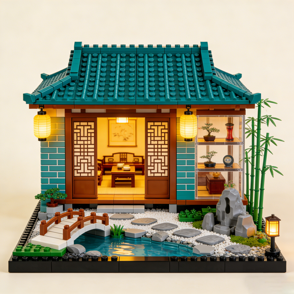 Serenity Garden Pavilion Building Set