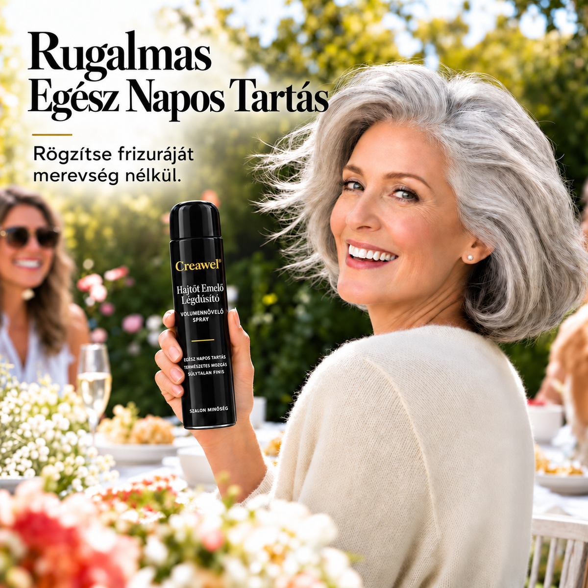 ⏳🔥 KORLÁTOZOTT IDEIG 70% KEDVEZMÉNY! ⏰ Creawel®💎 Barackillatú volumennövelő hajspray – Azonnali hajtőemelés, dúsabb haj és egész napos rugalmas tartás