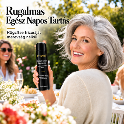 ⏳🔥 KORLÁTOZOTT IDEIG 70% KEDVEZMÉNY! ⏰ Creawel®💎 Barackillatú volumennövelő hajspray – Azonnali hajtőemelés, dúsabb haj és egész napos rugalmas tartás