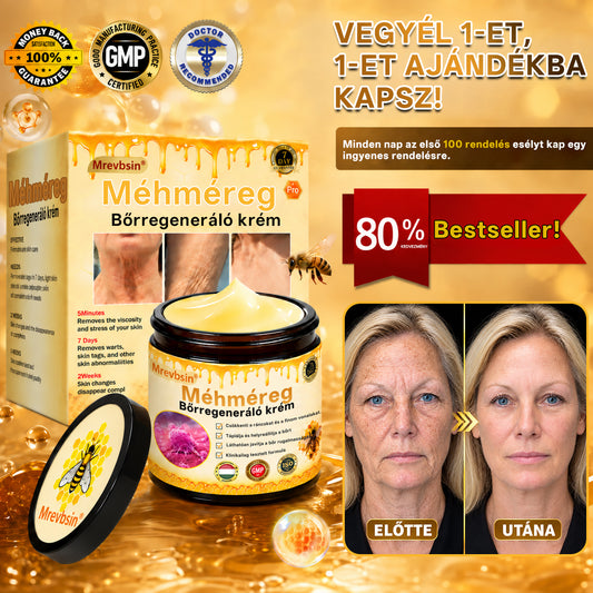 🔥 Hivatalos márkabolt | Mrevbsin® Méhméreg Pro Komplex Krém – Bőrfeszesítő minden bőrtípusra