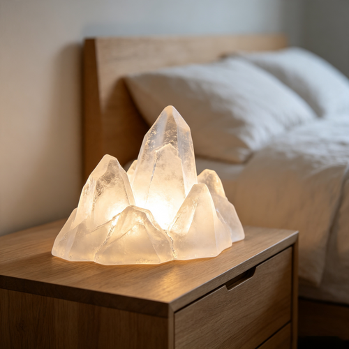 Ice‑Mountain Crystal Art LED Table Lamp