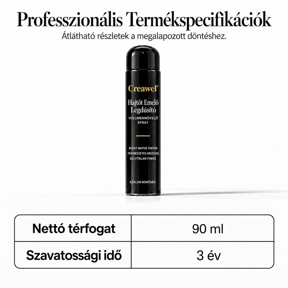 ⏳🔥 KORLÁTOZOTT IDEIG 70% KEDVEZMÉNY! ⏰ Creawel®💎 Barackillatú volumennövelő hajspray – Azonnali hajtőemelés, dúsabb haj és egész napos rugalmas tartás