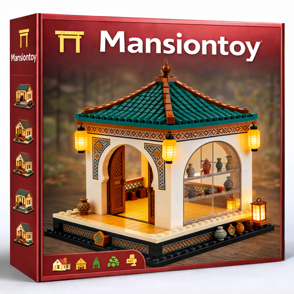 Golden Oasis Pavilion Building Set