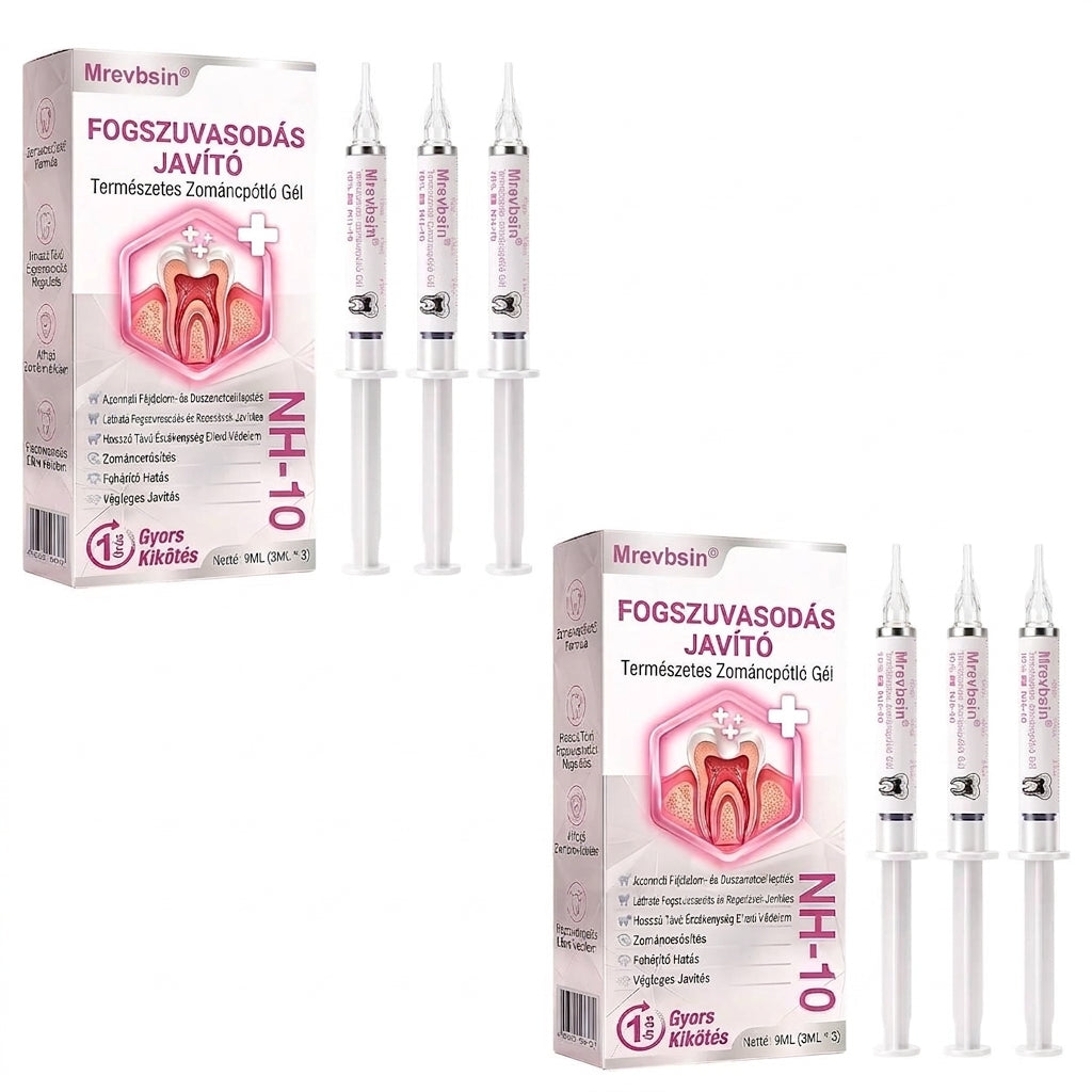 ⭐👨‍⚕️🦷Mrevbsin® DenPerm – Természetes fogzománc-töltő gél a fogszuvasodás helyreállítására🐟2️⃣