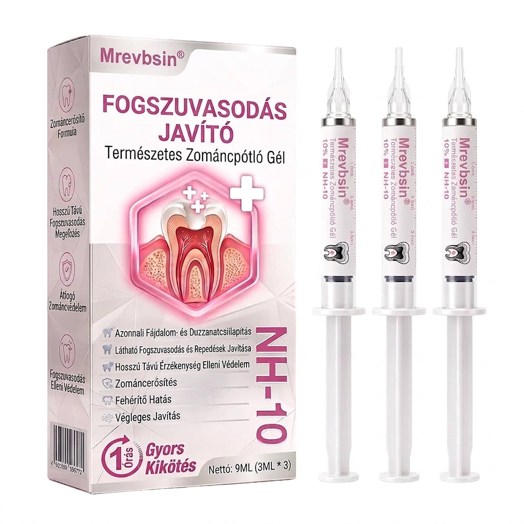 ⭐👨‍⚕️🦷Mrevbsin® DenPerm – Természetes fogzománc-töltő gél a fogszuvasodás helyreállítására🐟2️⃣