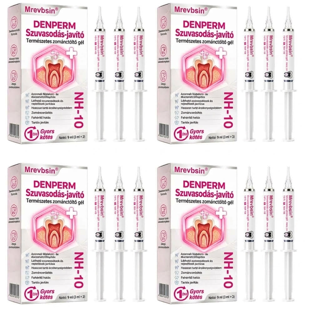 ⭐👨‍⚕️🦷Mrevbsin® DenPerm – Természetes fogzománc-töltő gél a fogszuvasodás helyreállítására🐟2️⃣
