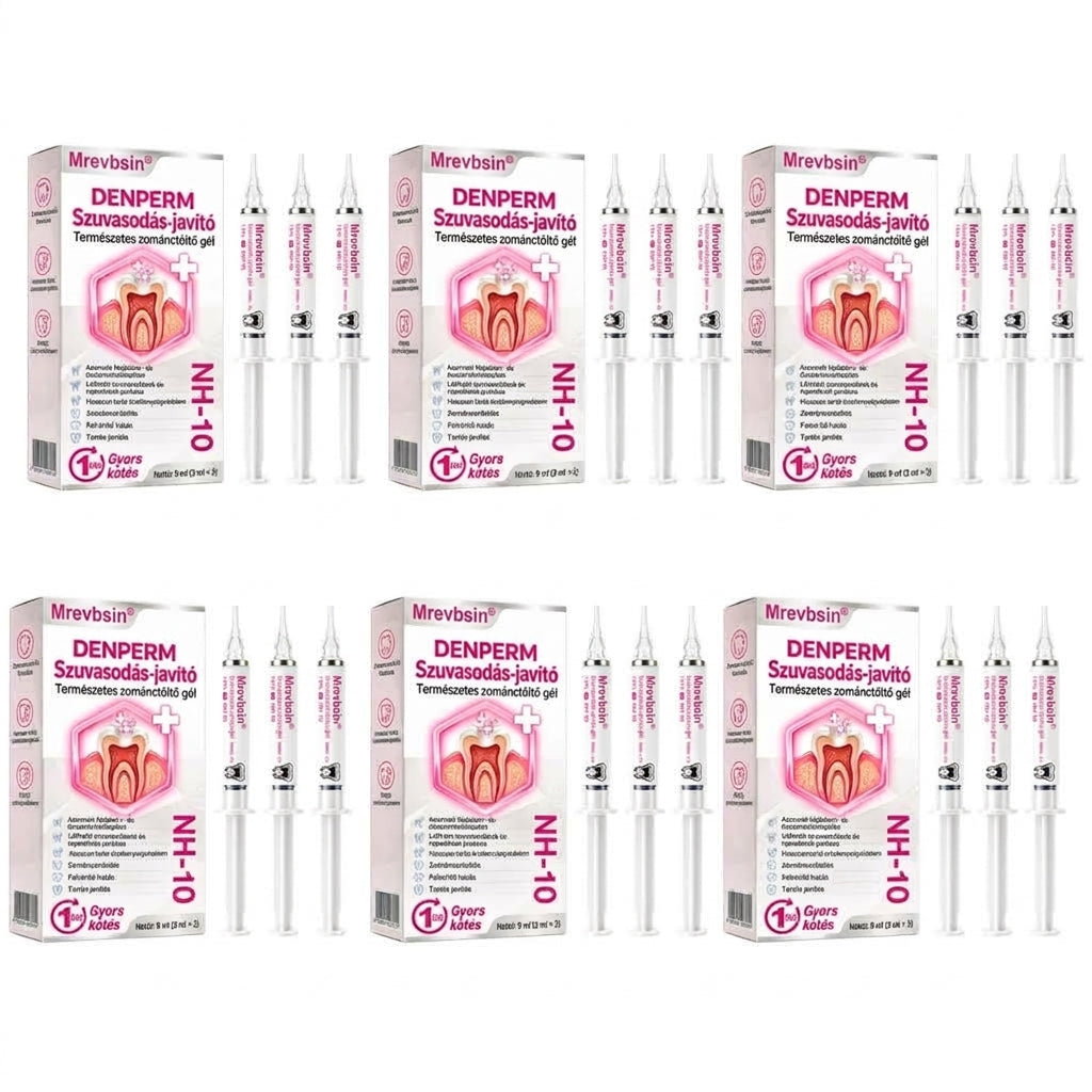 ⭐👨‍⚕️🦷Mrevbsin® DenPerm – Természetes fogzománc-töltő gél a fogszuvasodás helyreállítására🐟2️⃣